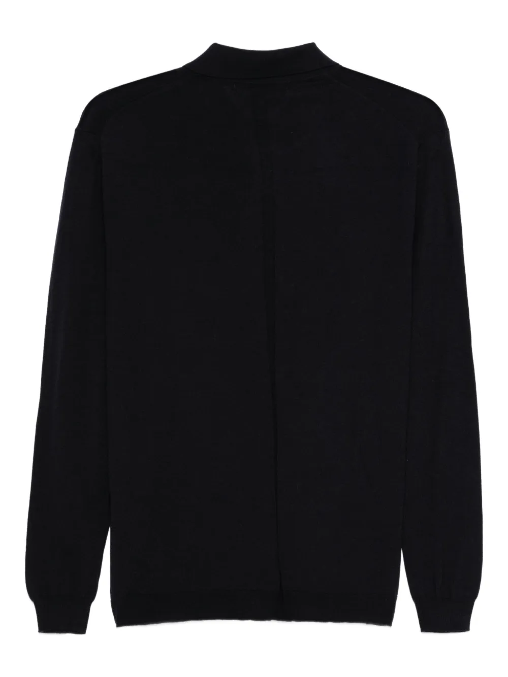 Low Brand long-sleeved buttoned polo shirt - Blauw