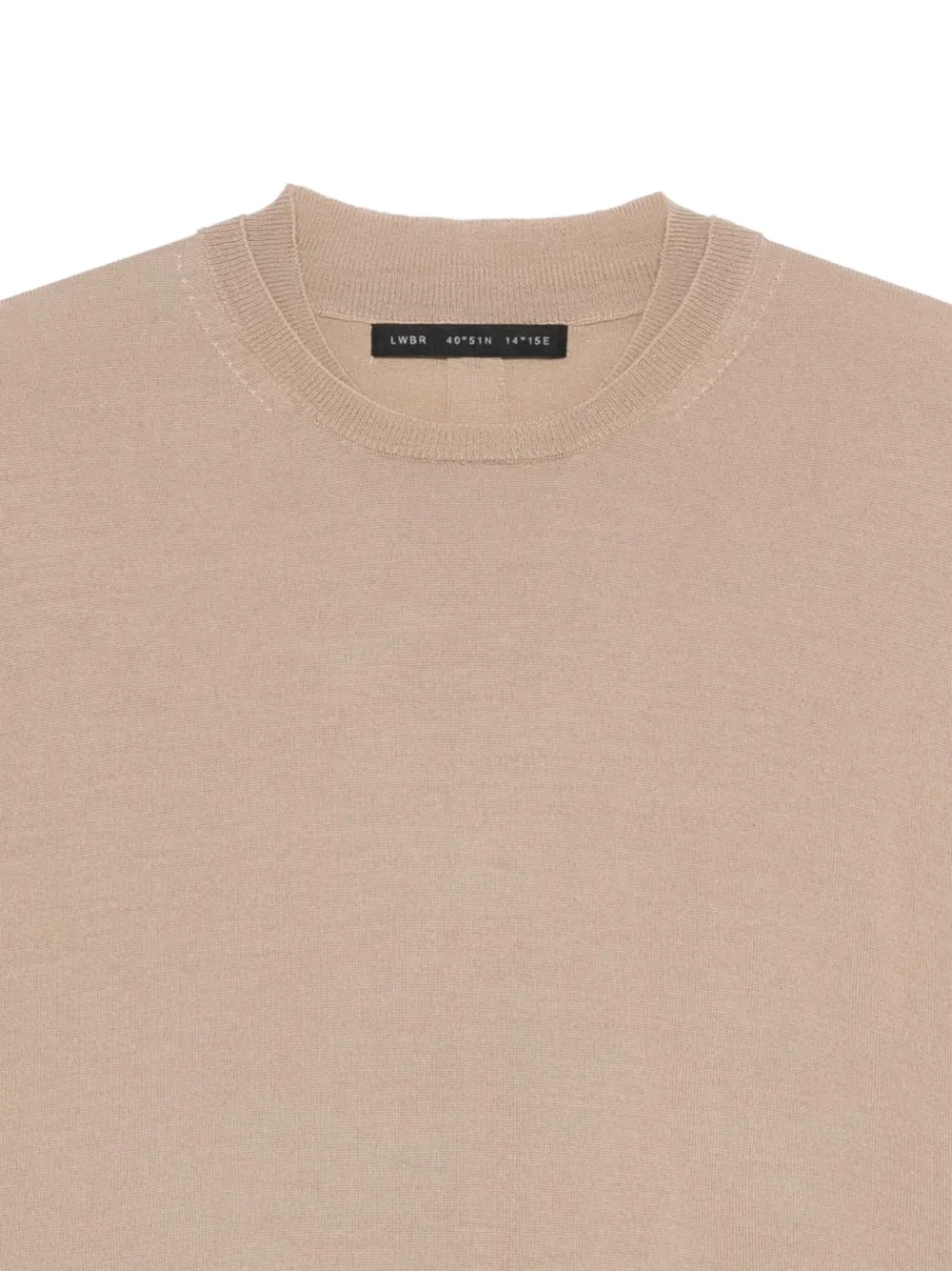 Low Brand Trui met ronde hals Bruin