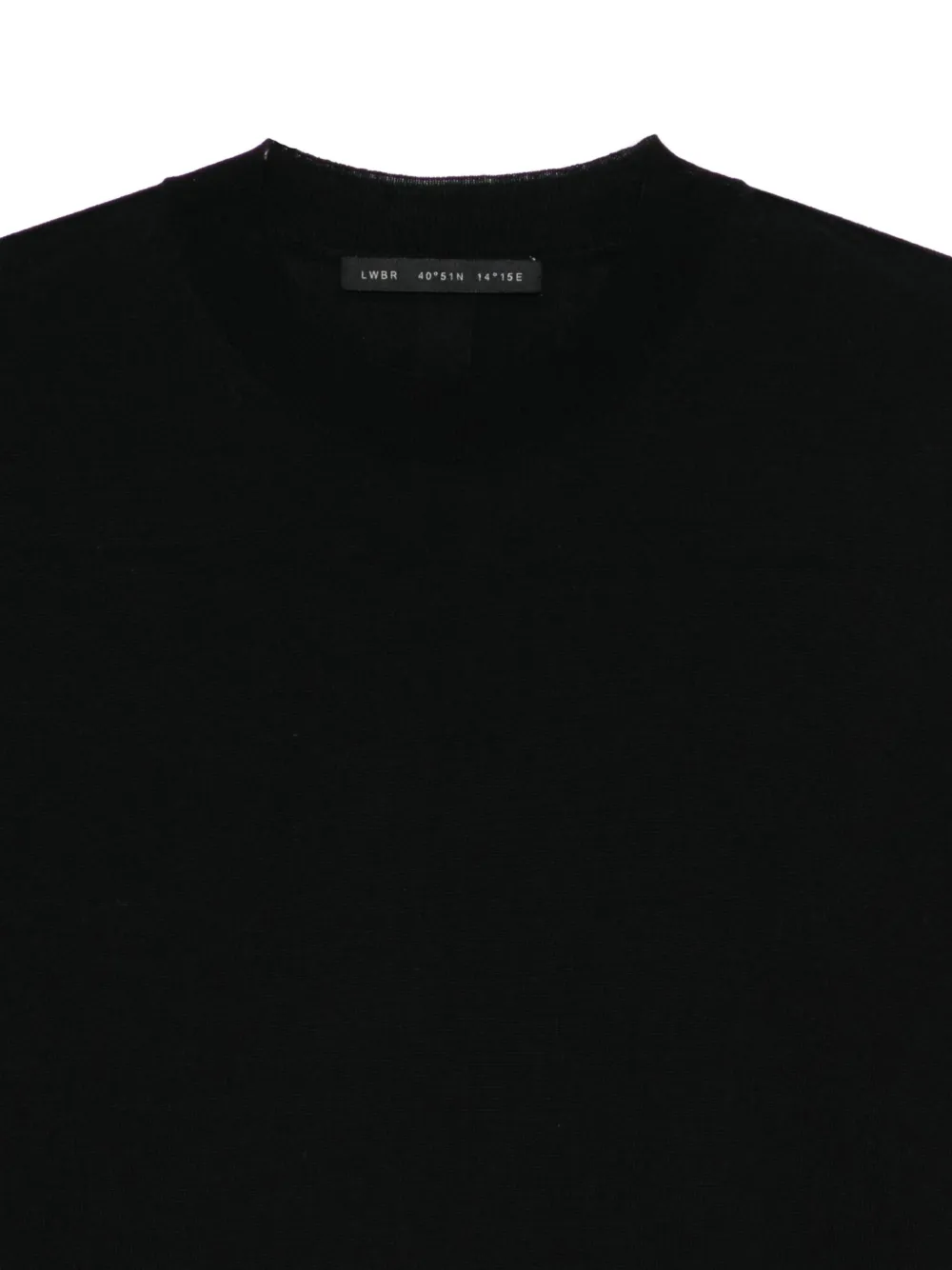 Low Brand Trui met ronde hals Zwart