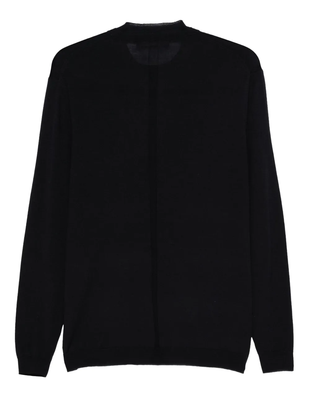 Low Brand crew-neck panelled sweater - Zwart