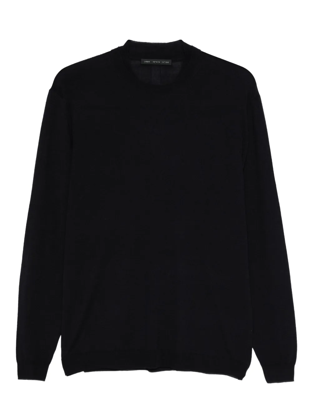 Low Brand crew-neck panelled sweater | Black | Image 1