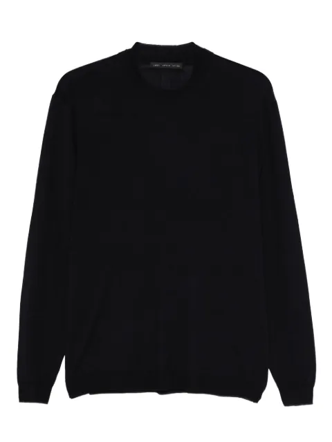 Low Brand crew-neck panelled sweater