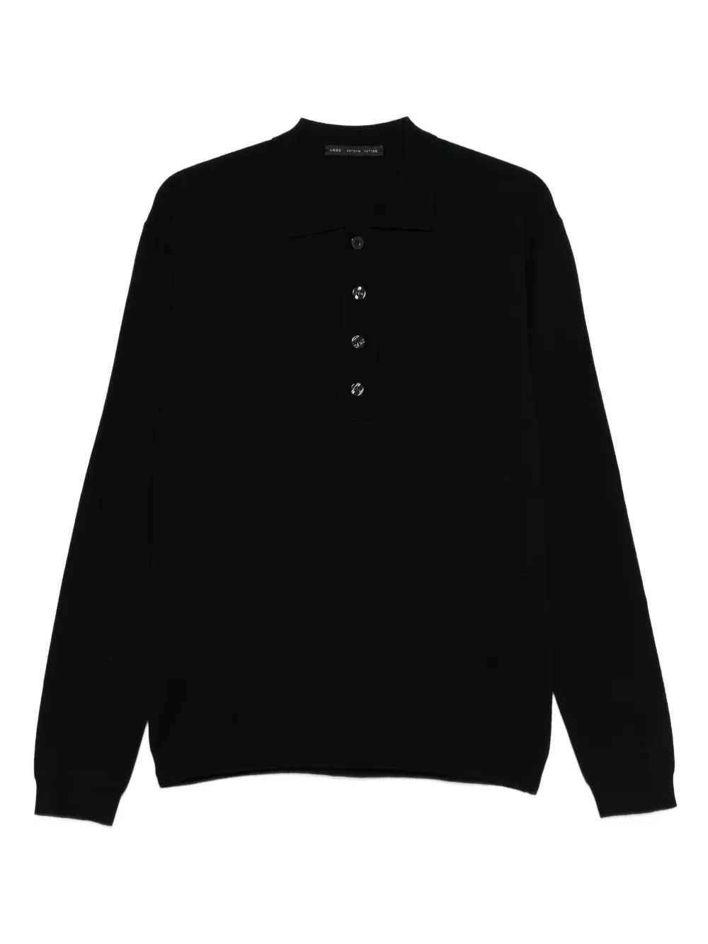Low Brand button-fastening polo shirt | Black | Image 1