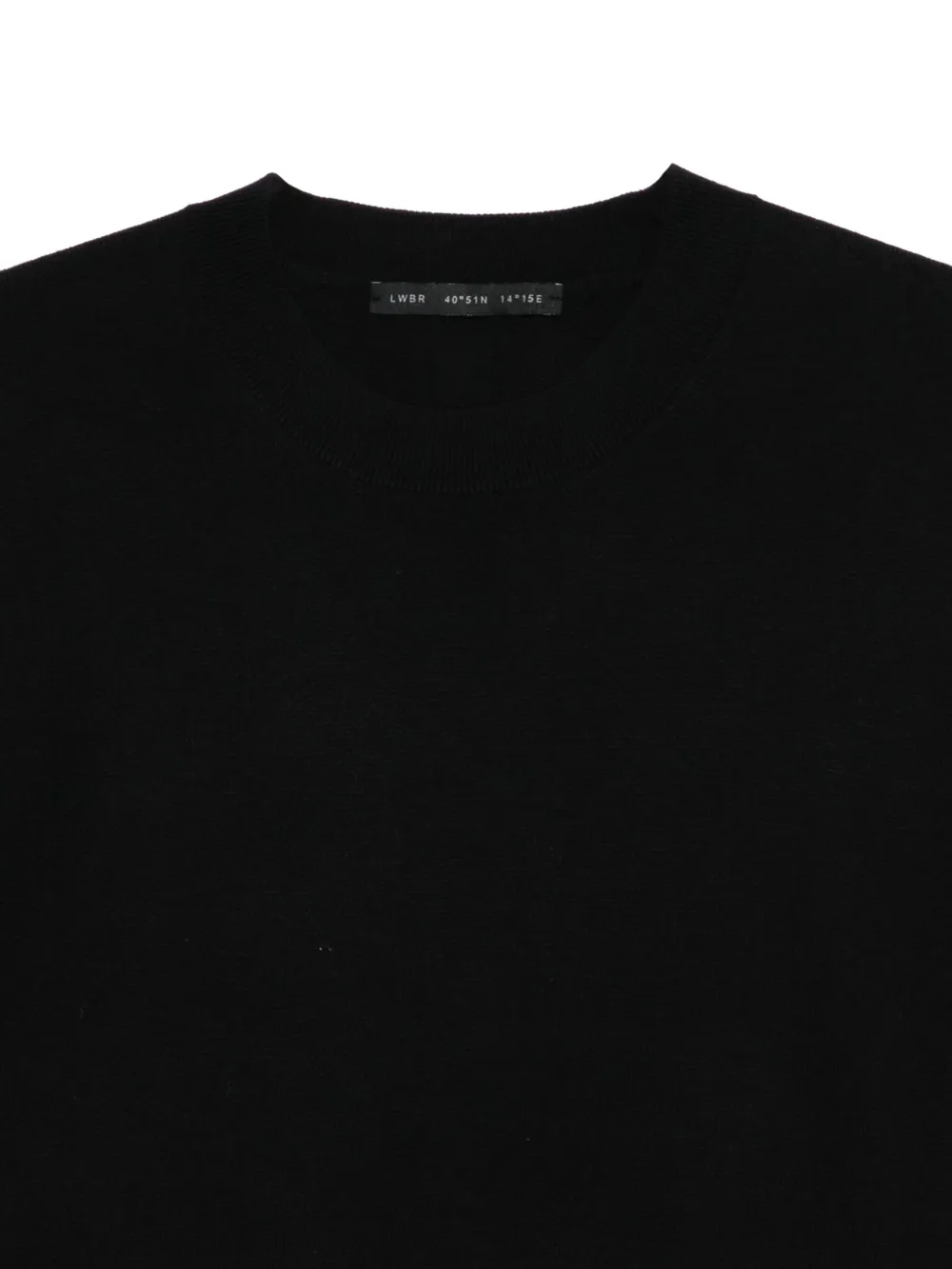 Low Brand Trui met ronde hals Zwart