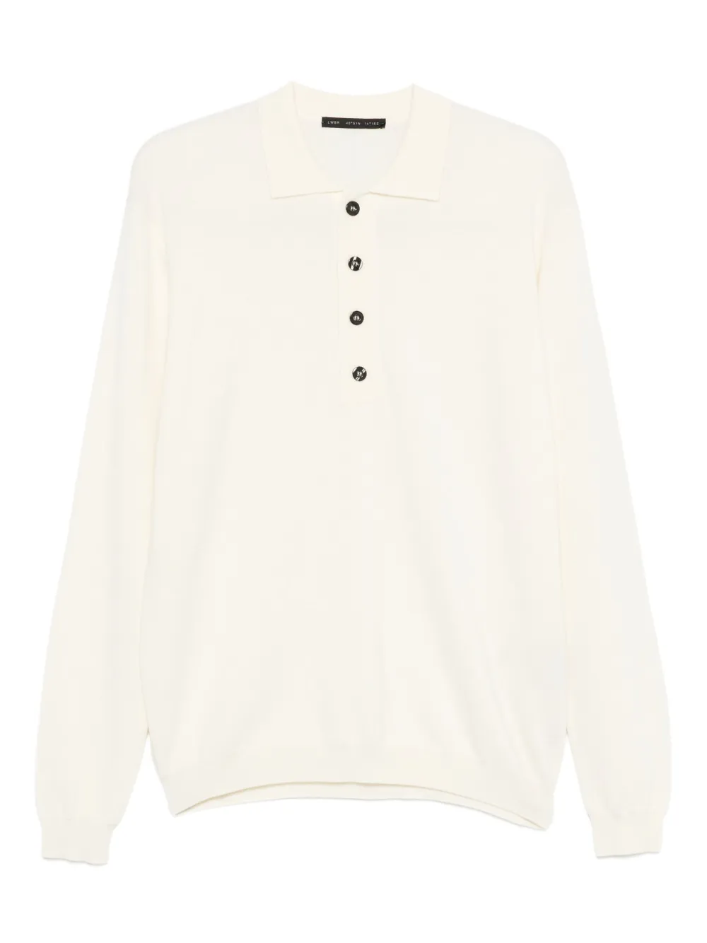 Low Brand button-placket polo shirt | Neutrals | Image 1