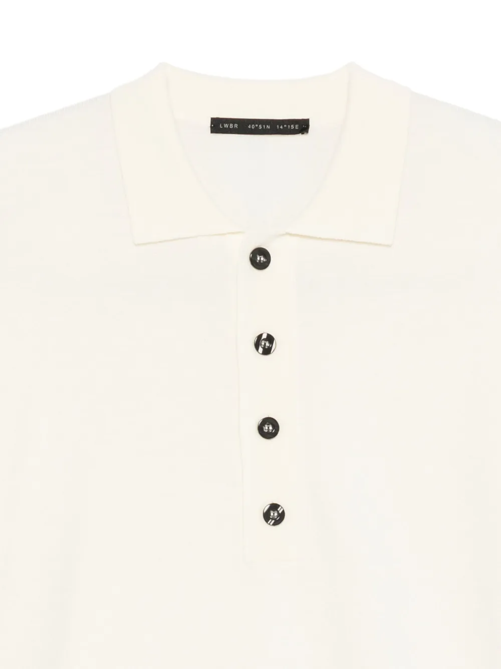 Low Brand Button-placket Polo Shirt In Neutral