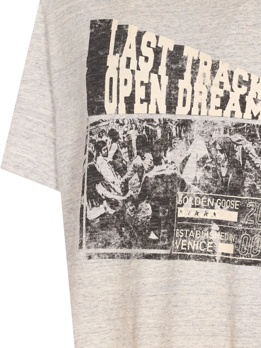 Golden Goose T-shirt met print Grijs