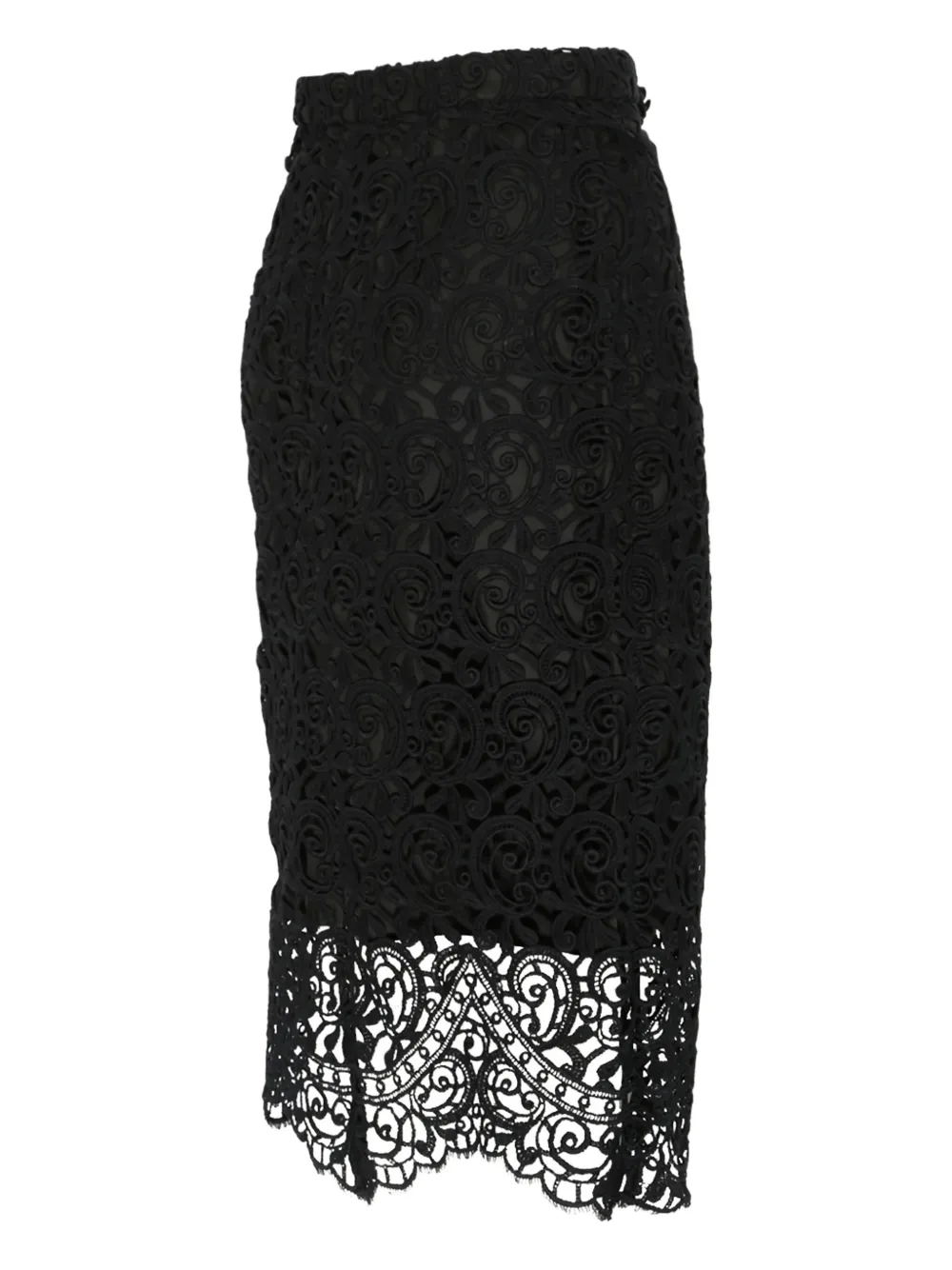 Burberry lace midi skirt - Zwart