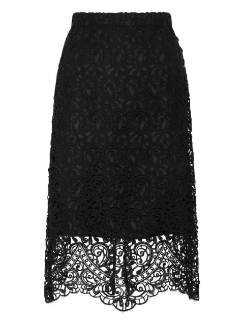 Burberry lace midi skirt 