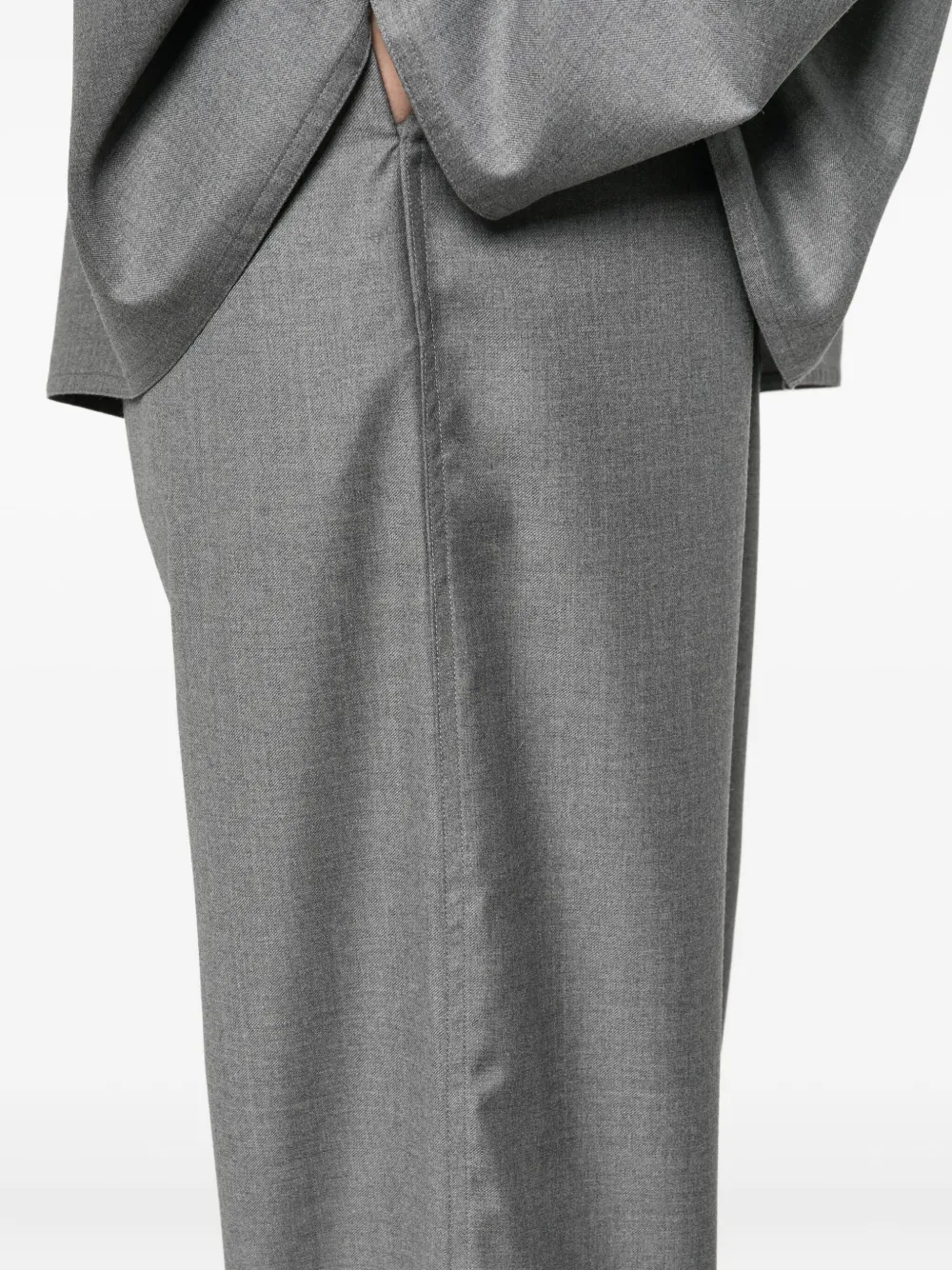 Sofie D'hoore Elasticated-waist Wool Pants In Gray
