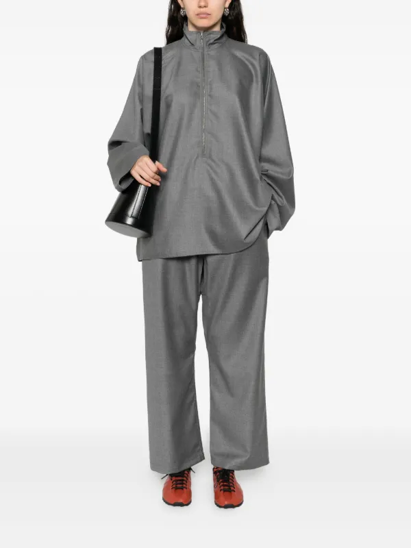 Sofie D'hoore elasticated-waist Wool Pants | Grey | FARFETCH