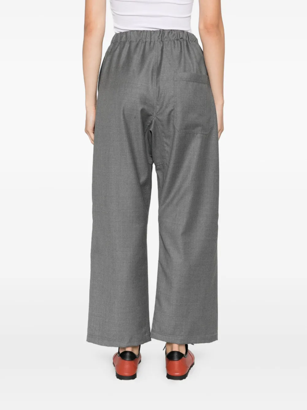 Sofie D'hoore Wollen broek met elastische taille Grijs