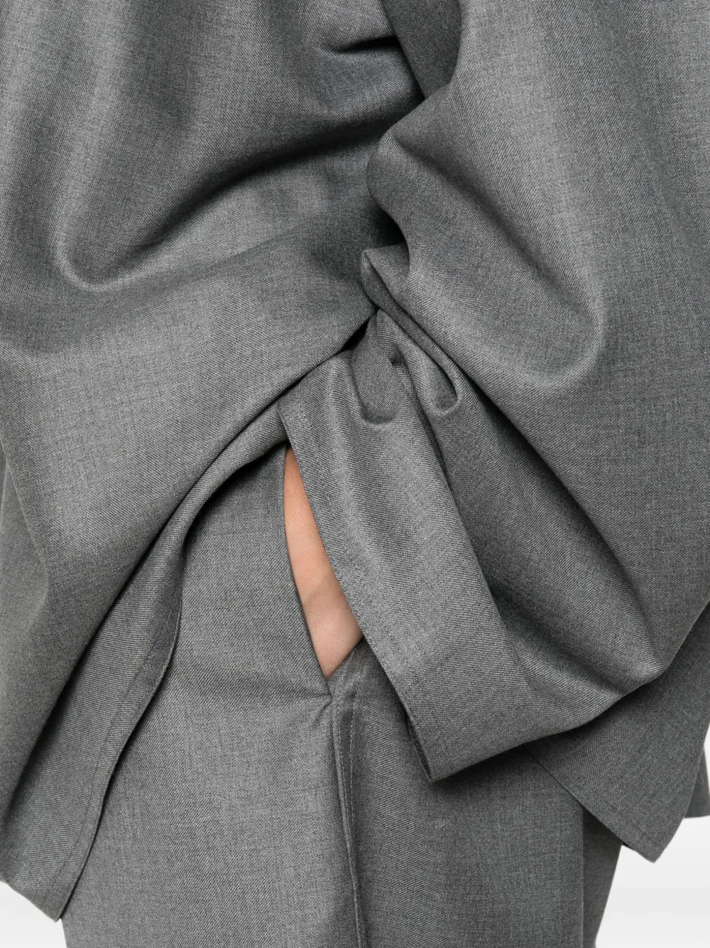 Sofie D'hoore Half-zip Blouse In Gray
