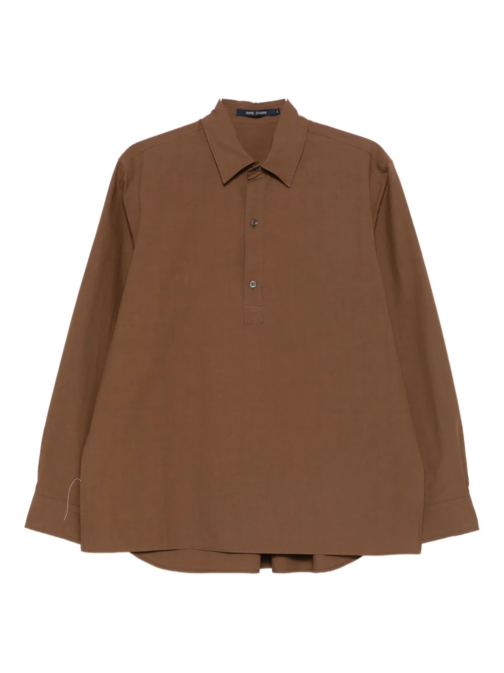 Sofie D'hoore button-placket shirt - ブラウン Sofie D'hoore button-placket shirt - ブラウン