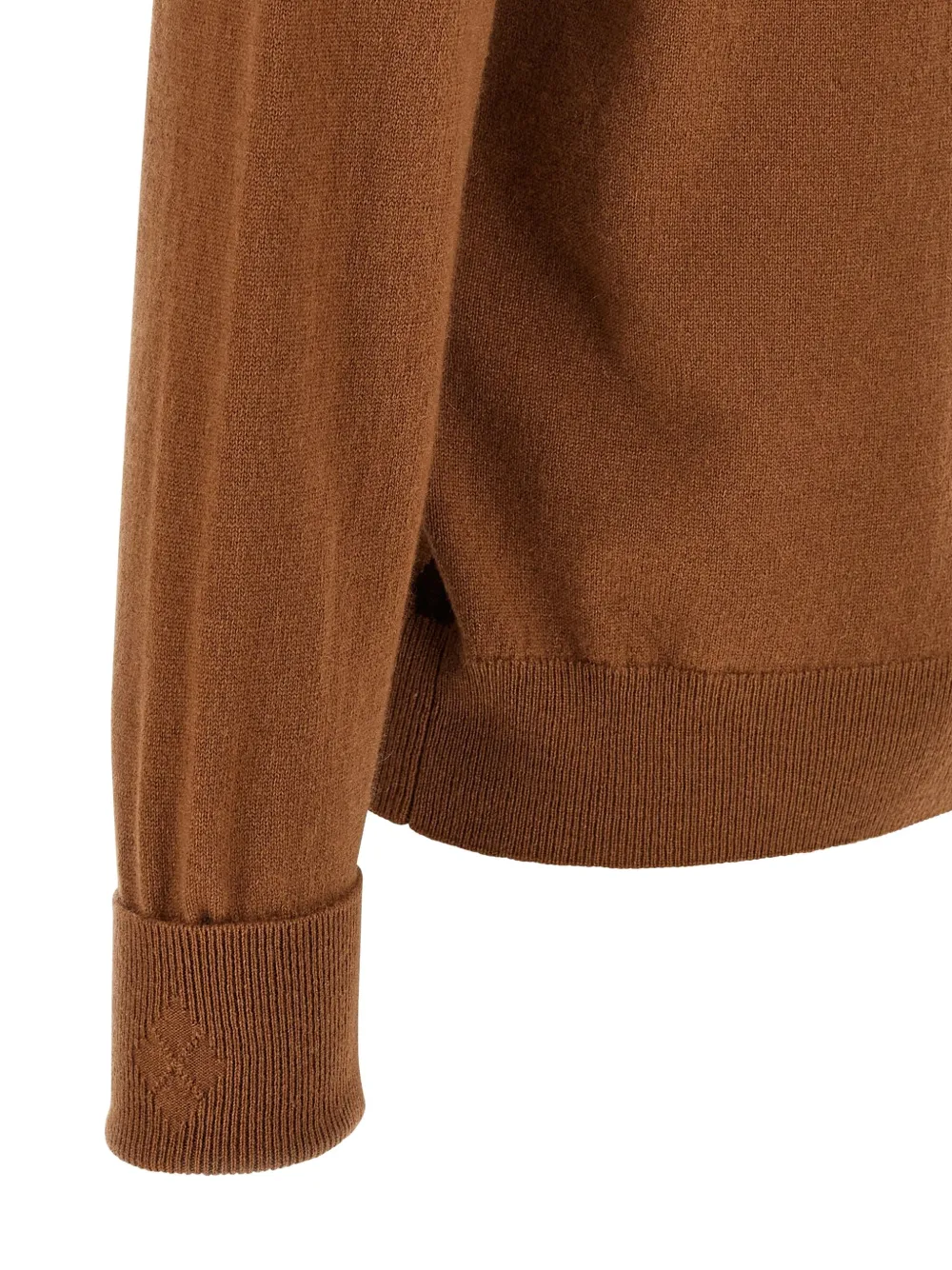 Ballantyne Argyle-pattern Turtleneck Sweater In Brown