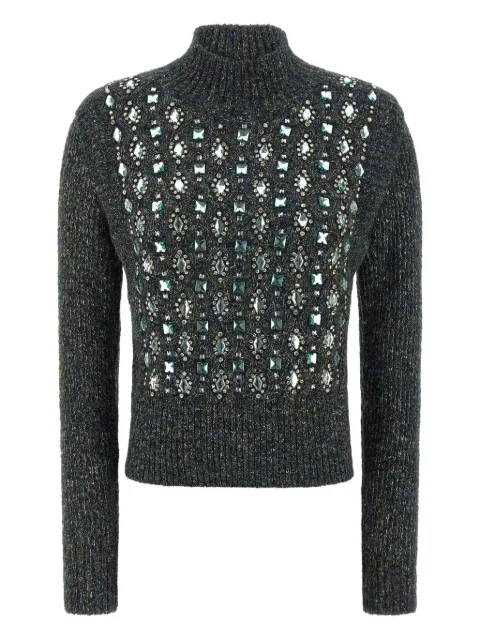 PINKO Mirror Image embellished turtleneck sweater
