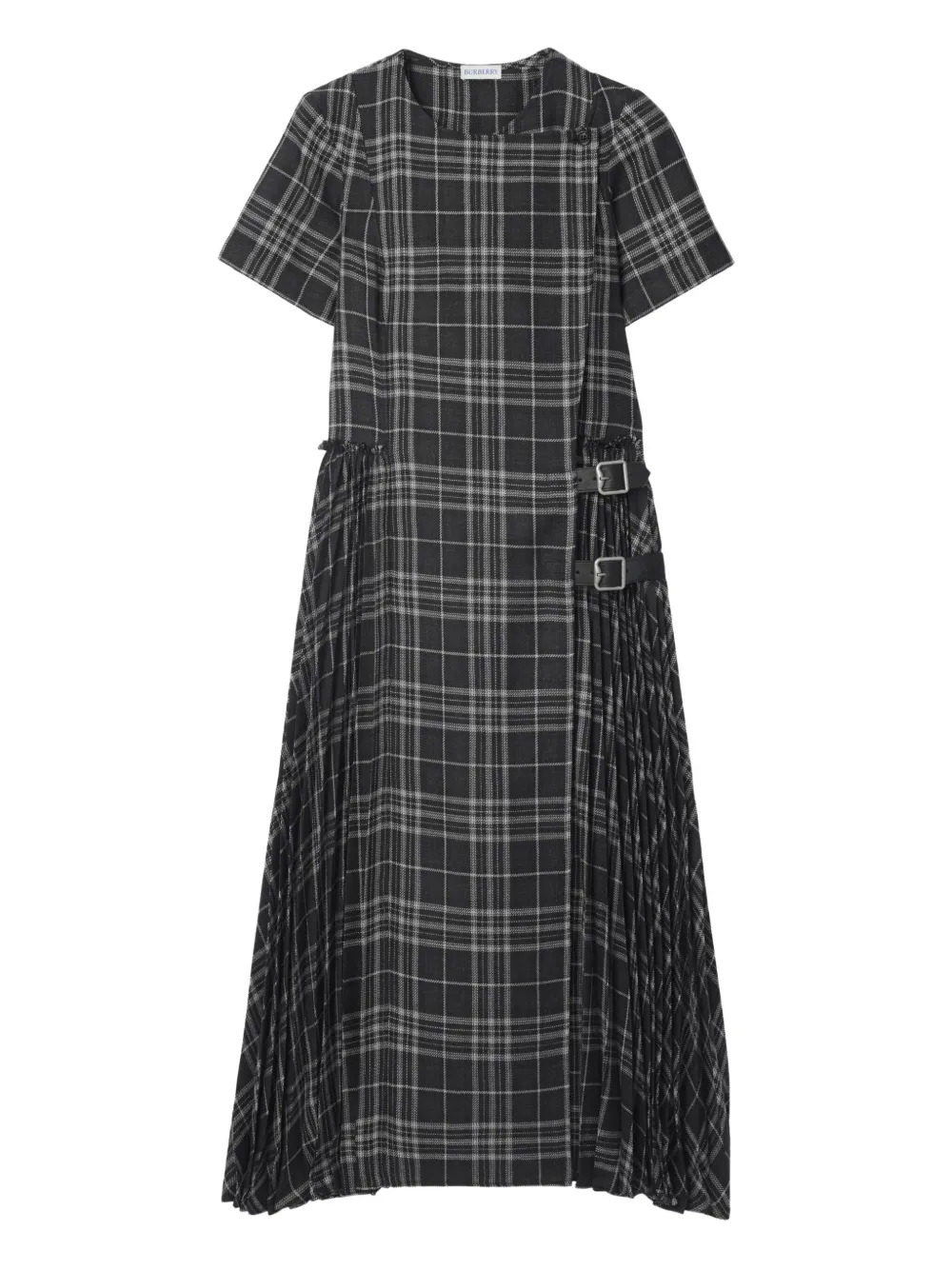 Burberry Midikleid Mit Falten In Multi