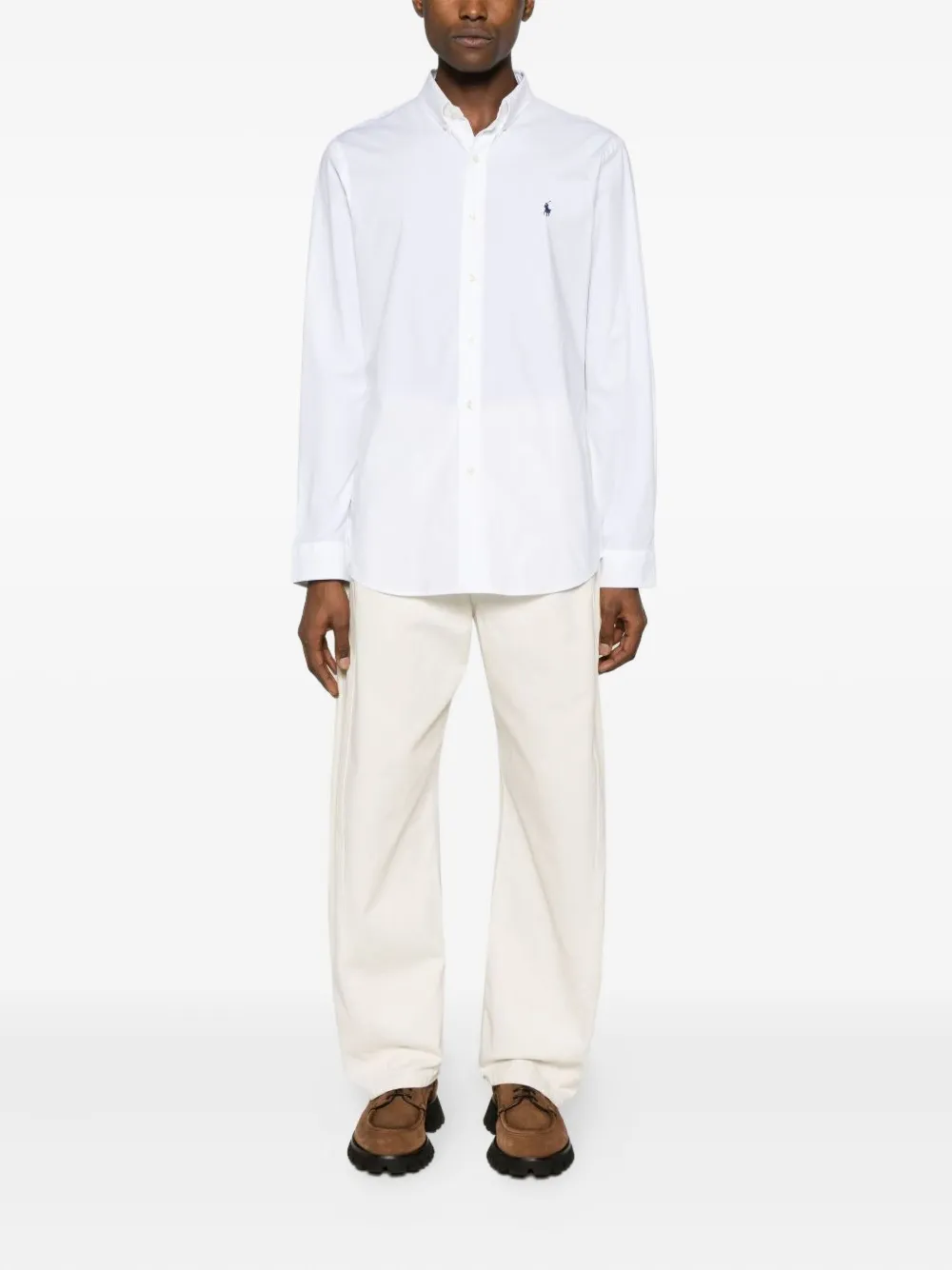 Polo Ralph Lauren logo-embroidered shirt - Wit