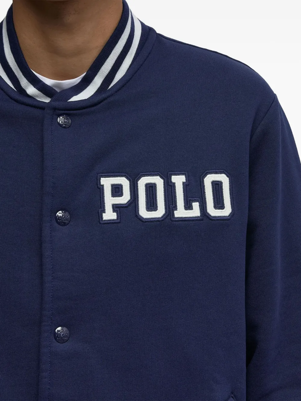 Polo Ralph Lauren Button Striped-detail Jacket In Multi