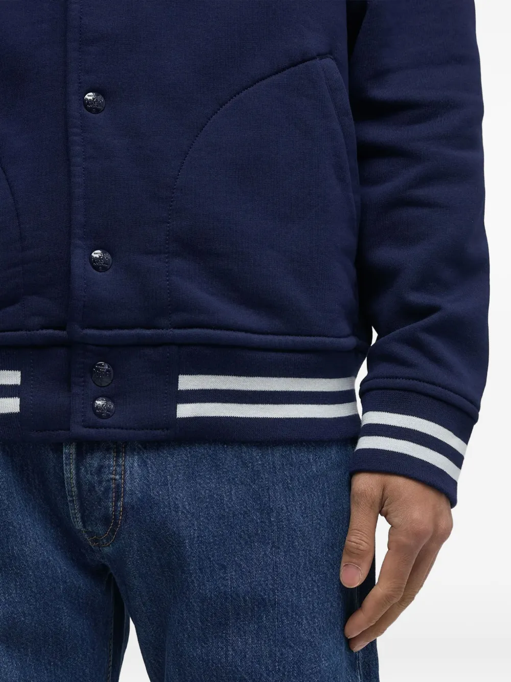 Polo Ralph Lauren Button Striped-detail Jacket In Multi