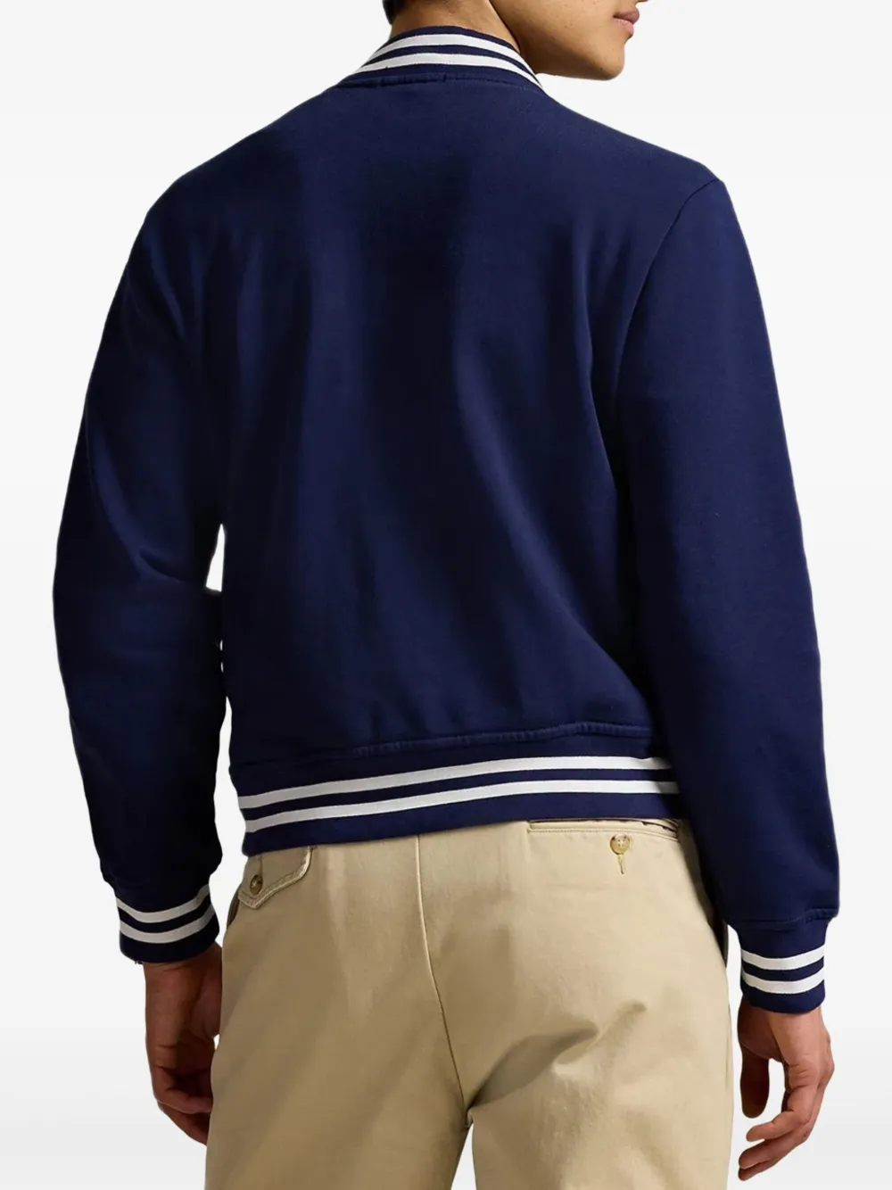 Polo Ralph Lauren Button Striped-detail Jacket In Multi