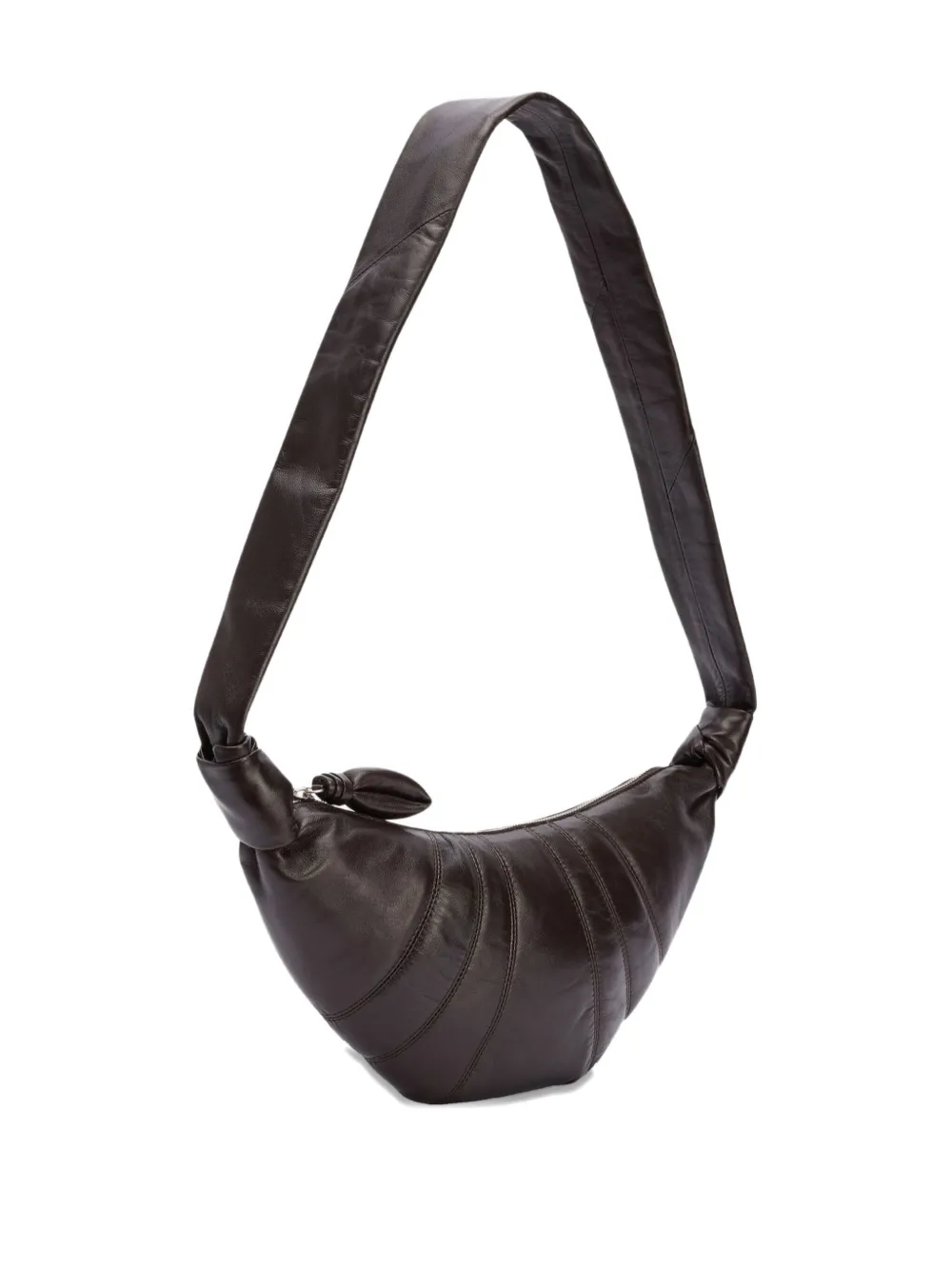 LEMAIRE Croissant leather shoulder bag - Bruin