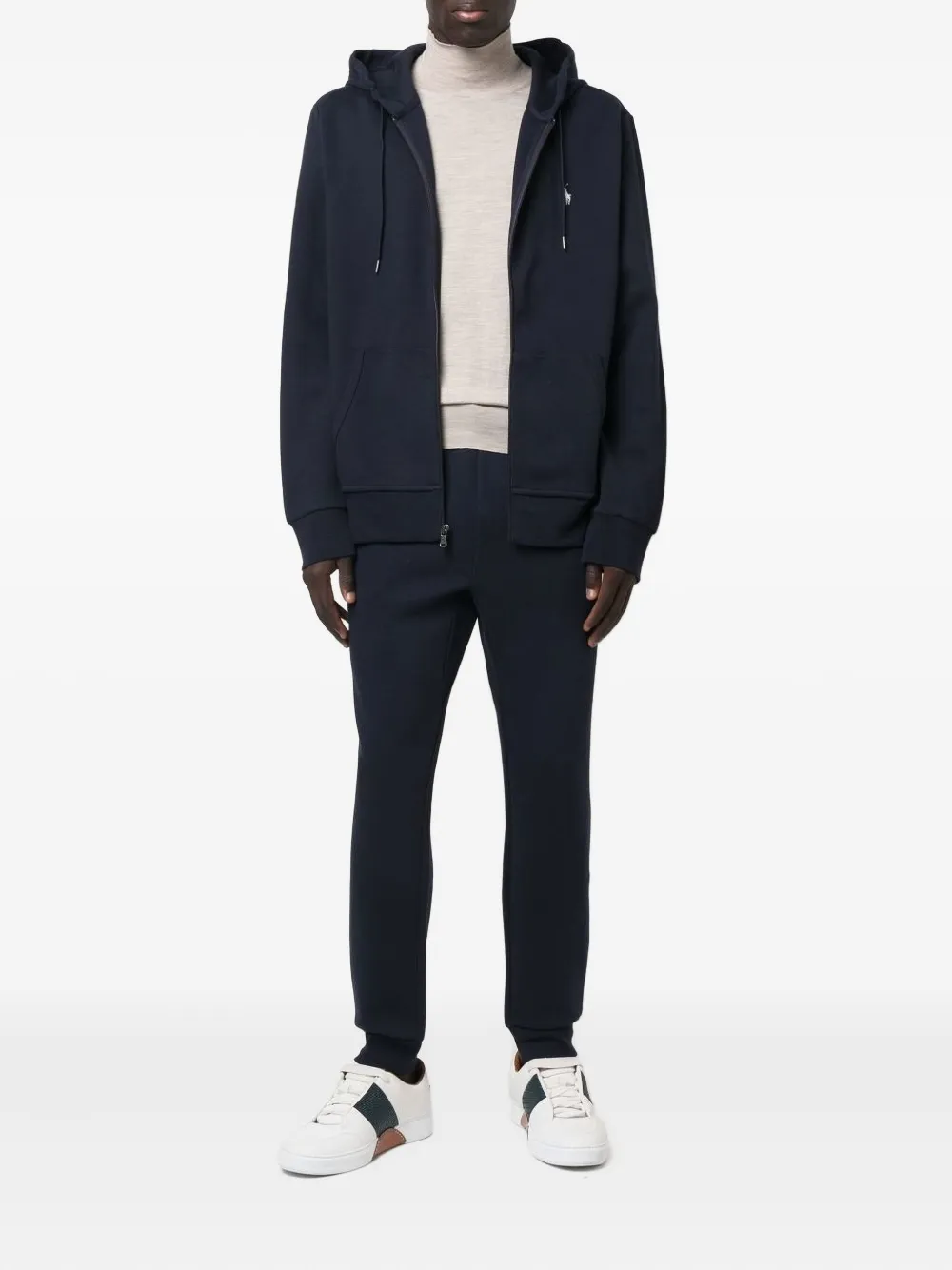 Polo Ralph Lauren zip-up hooded sweatshirt - Blauw