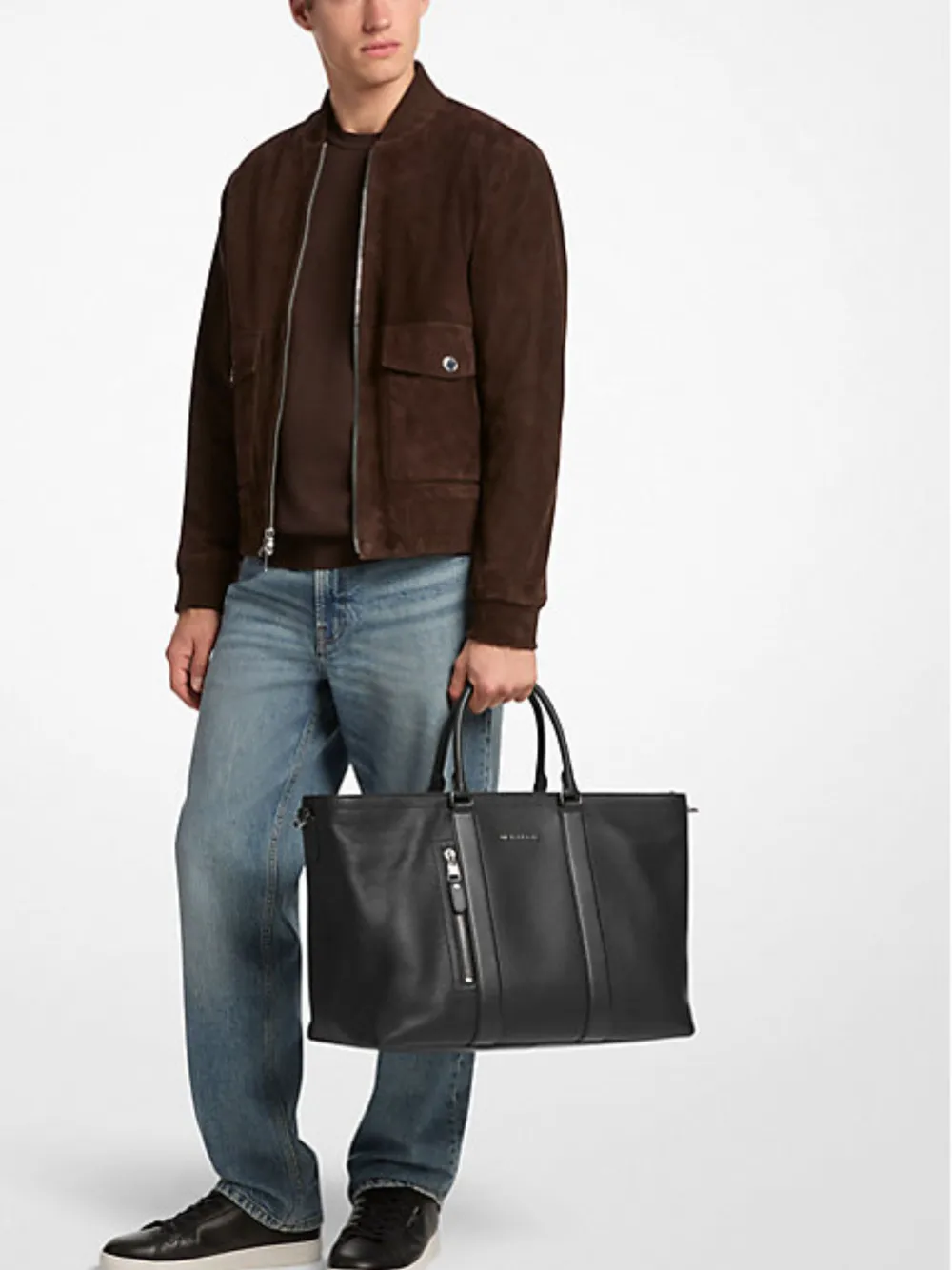 Michael Kors Hudson Pebbled tote bag | Black | Image 1
