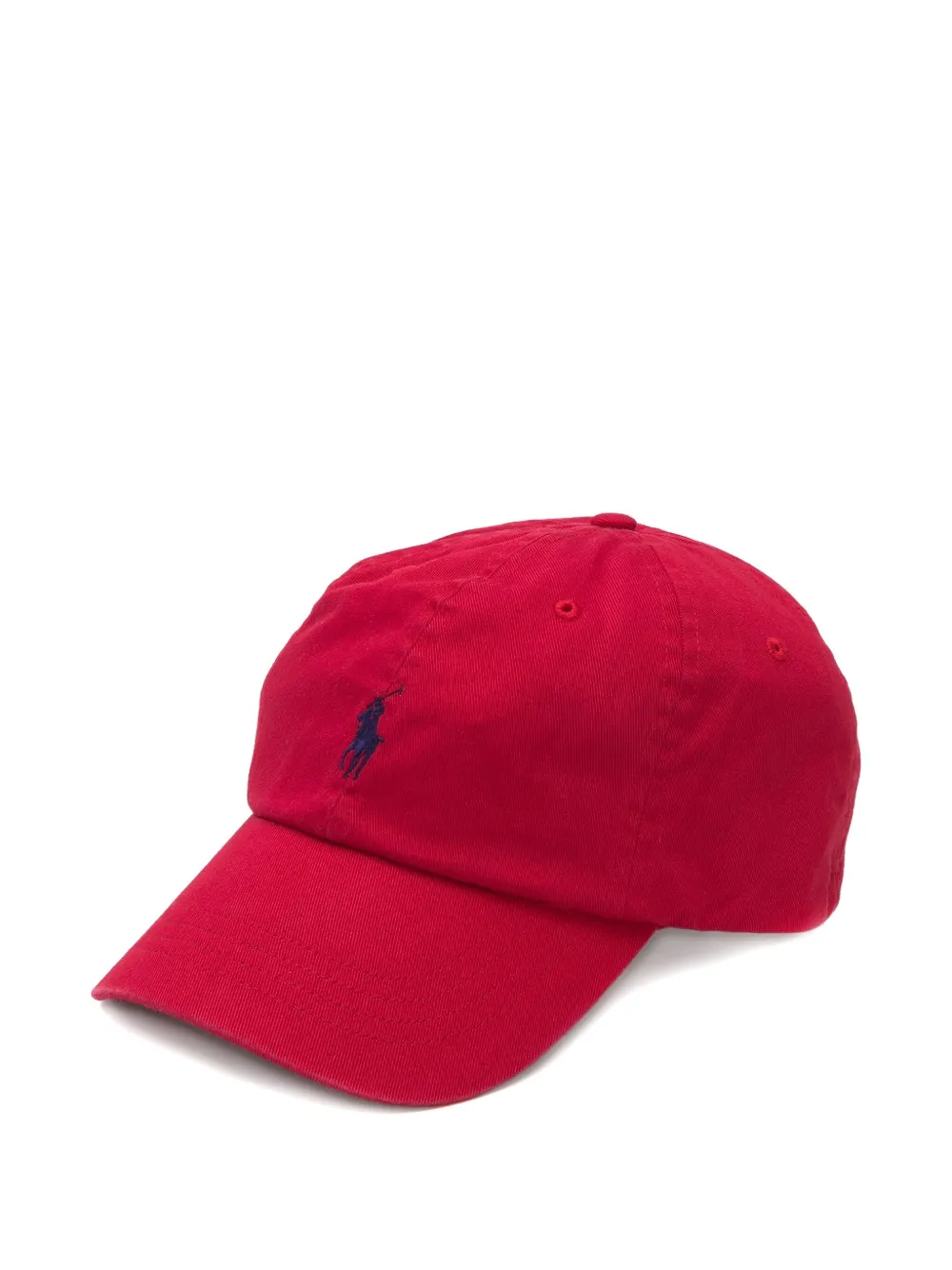 Polo Ralph Lauren logo-embroidered cap - Rosso