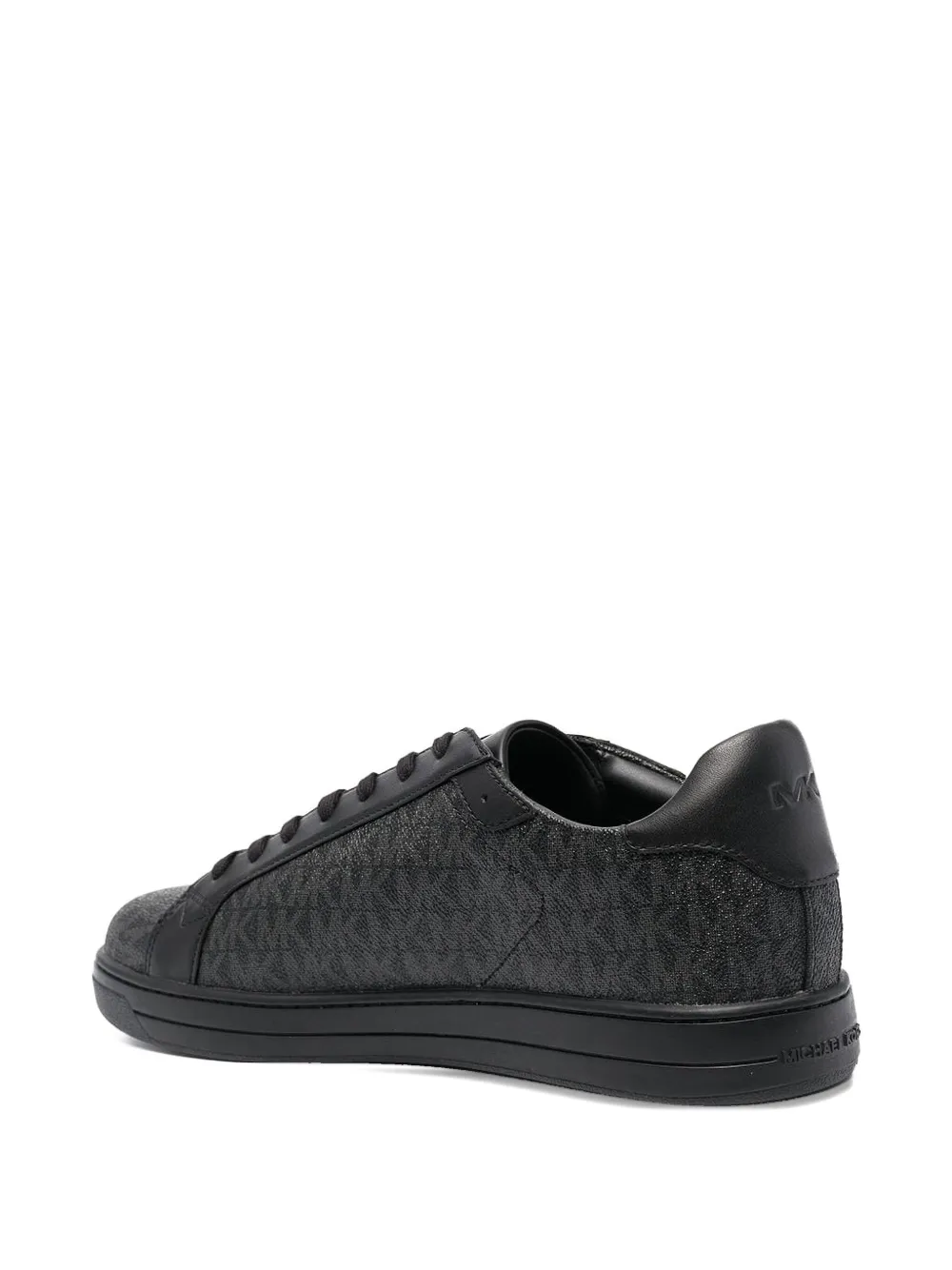 Michael Kors monogram lace-up sneakers Black