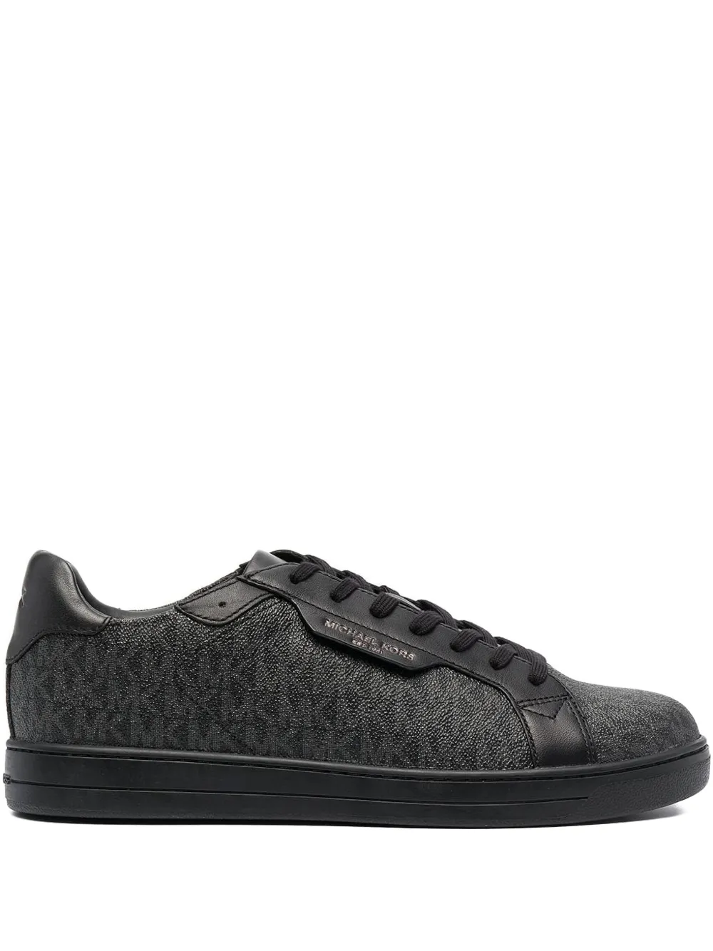 Michael Kors monogram lace-up sneakers Black