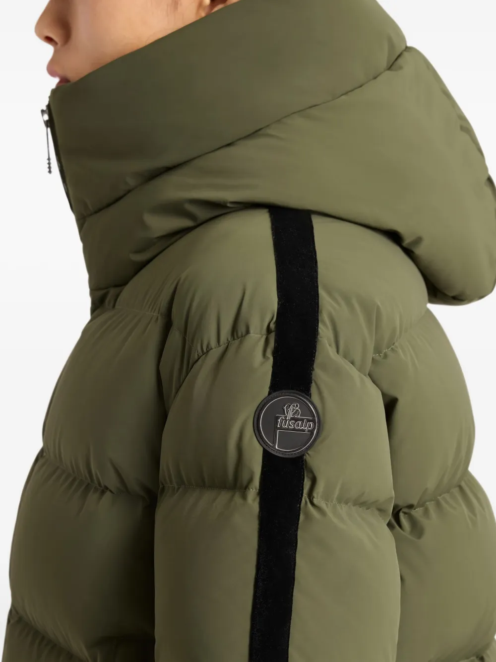 Fusalp Ski-jack met capuchon Groen