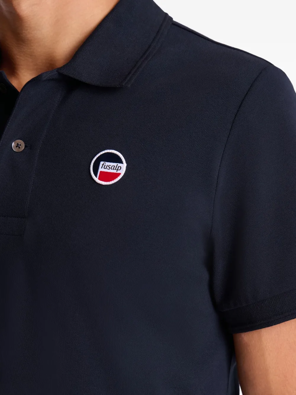 Fusalp Piqué katoenen poloshirt Blauw