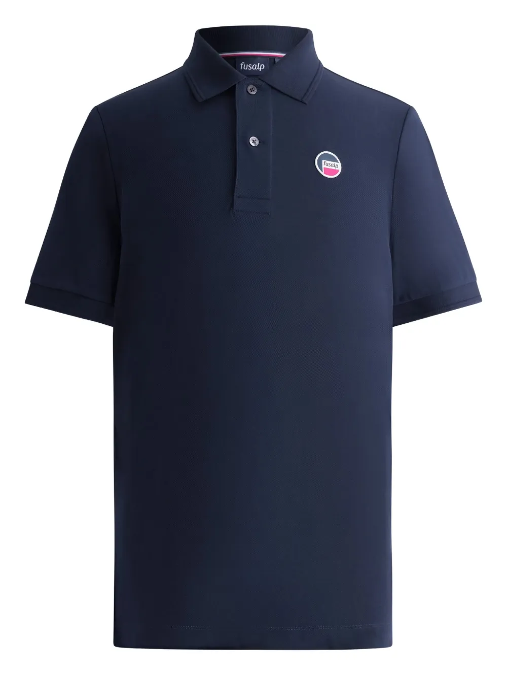 Fusalp pique-cotton logo polo shirt | Blue | Image 1