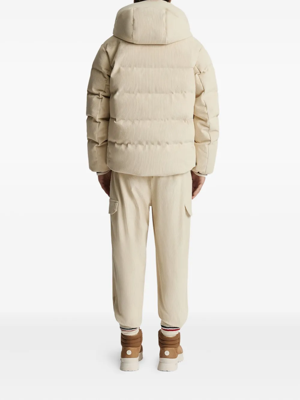 Fusalp Corduroy Padded Jacket In Neutral