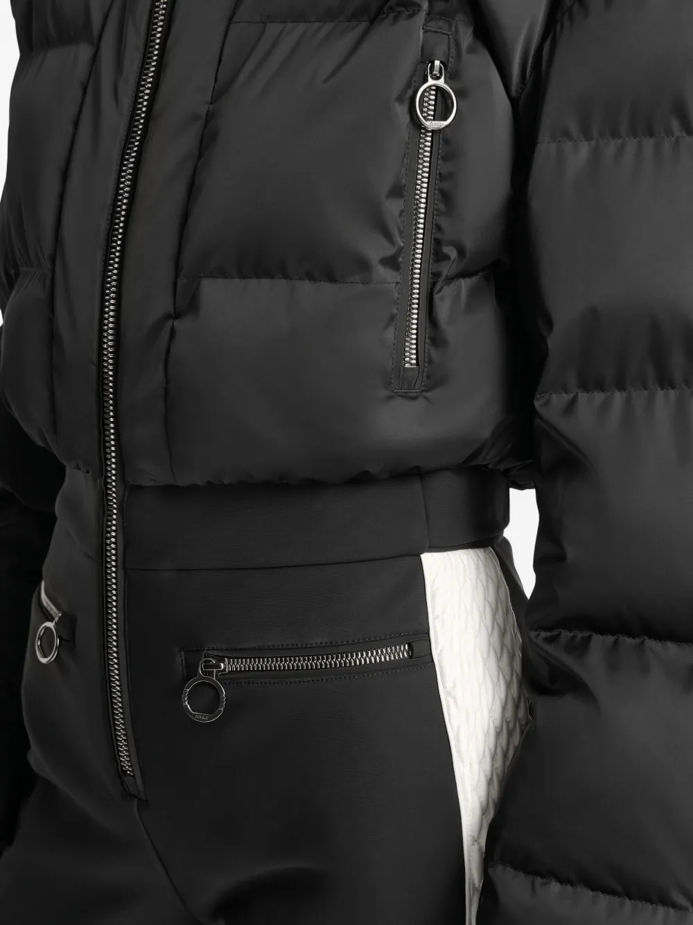 Fusalp Gewatteerd skipak met vlakken Zwart