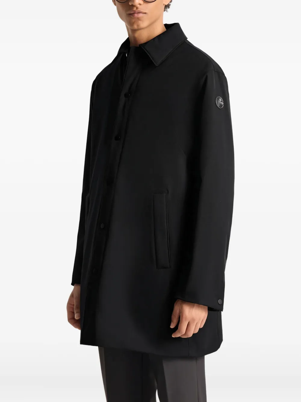Fusalp Single-breasted Button Coat In Blue
