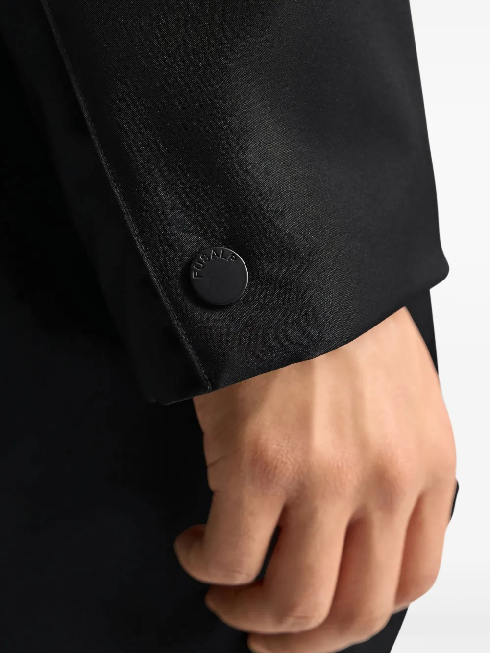 Fusalp Jas met enkele rij knopen Zwart