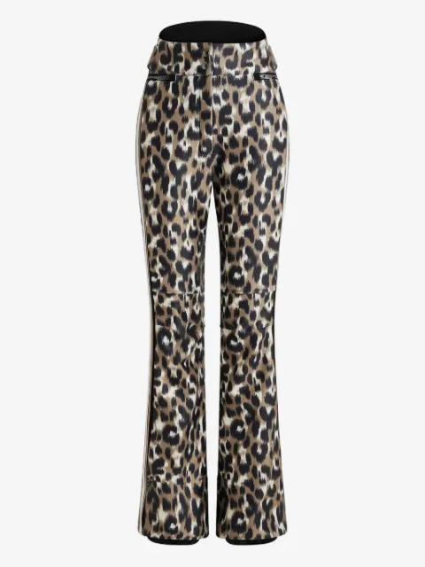 Fusalp Calça de ski com estampa de leopardo