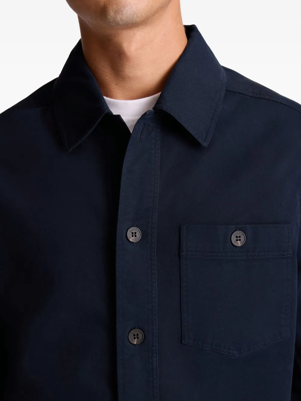 Fusalp Button-fastening Patch-pocket Shirt Jacket In Blue