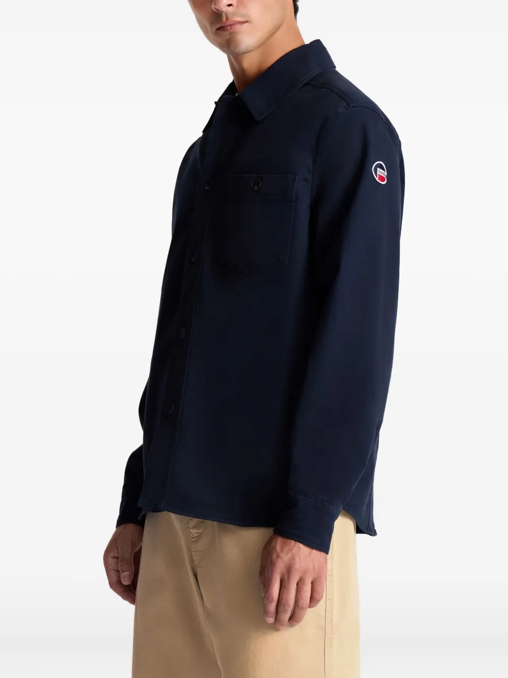 Fusalp Button-fastening Patch-pocket Shirt Jacket In Blue