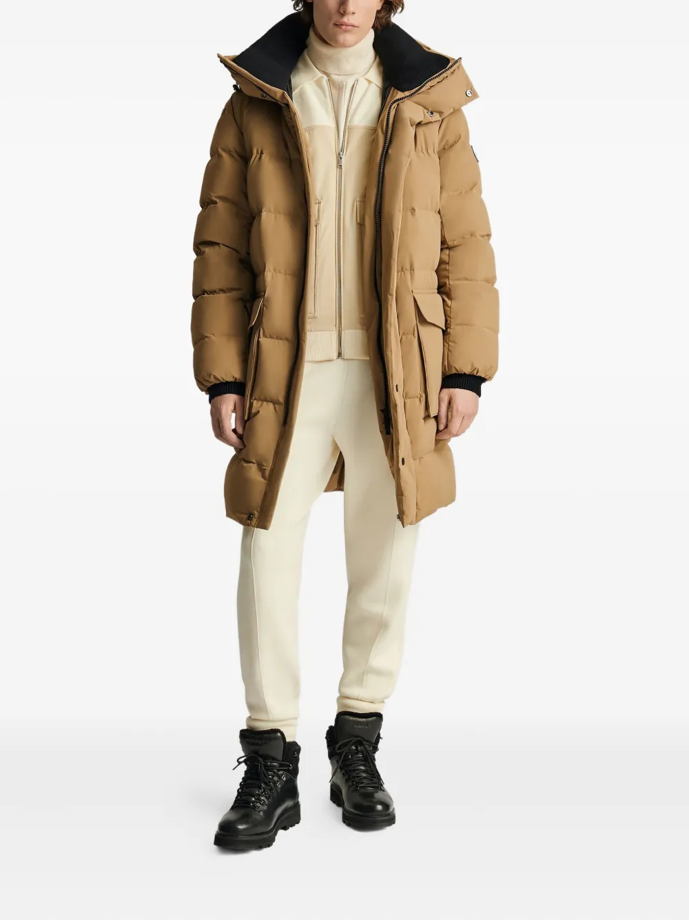 Fusalp Padded Down Coat In Neutral