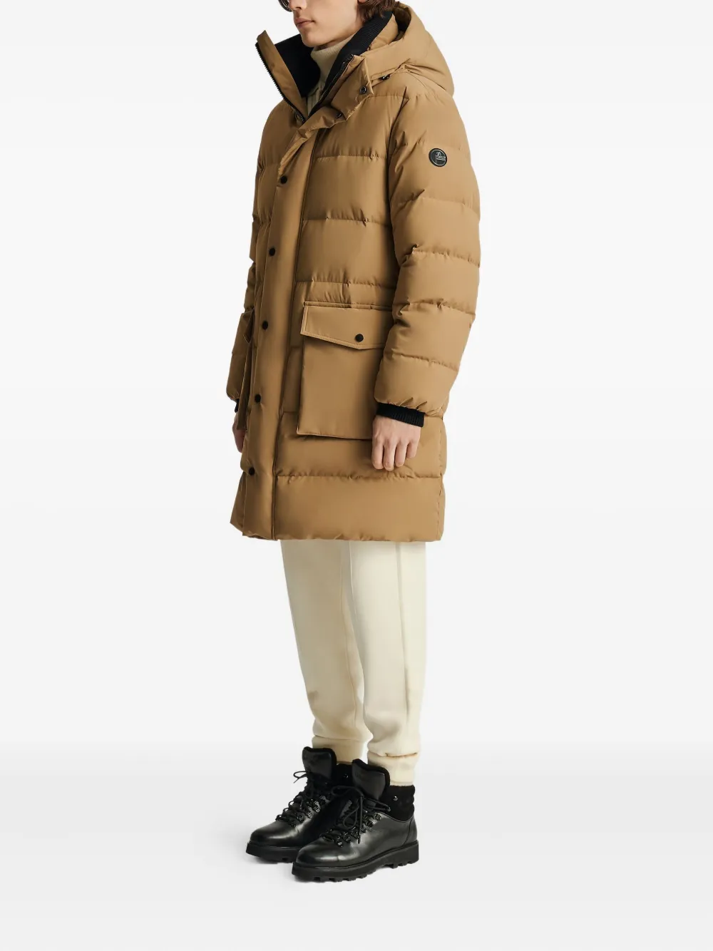 Fusalp Padded Down Coat In Neutral