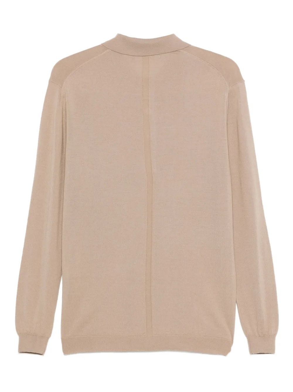 Low Brand long-sleeved buttoned polo shirt - Beige
