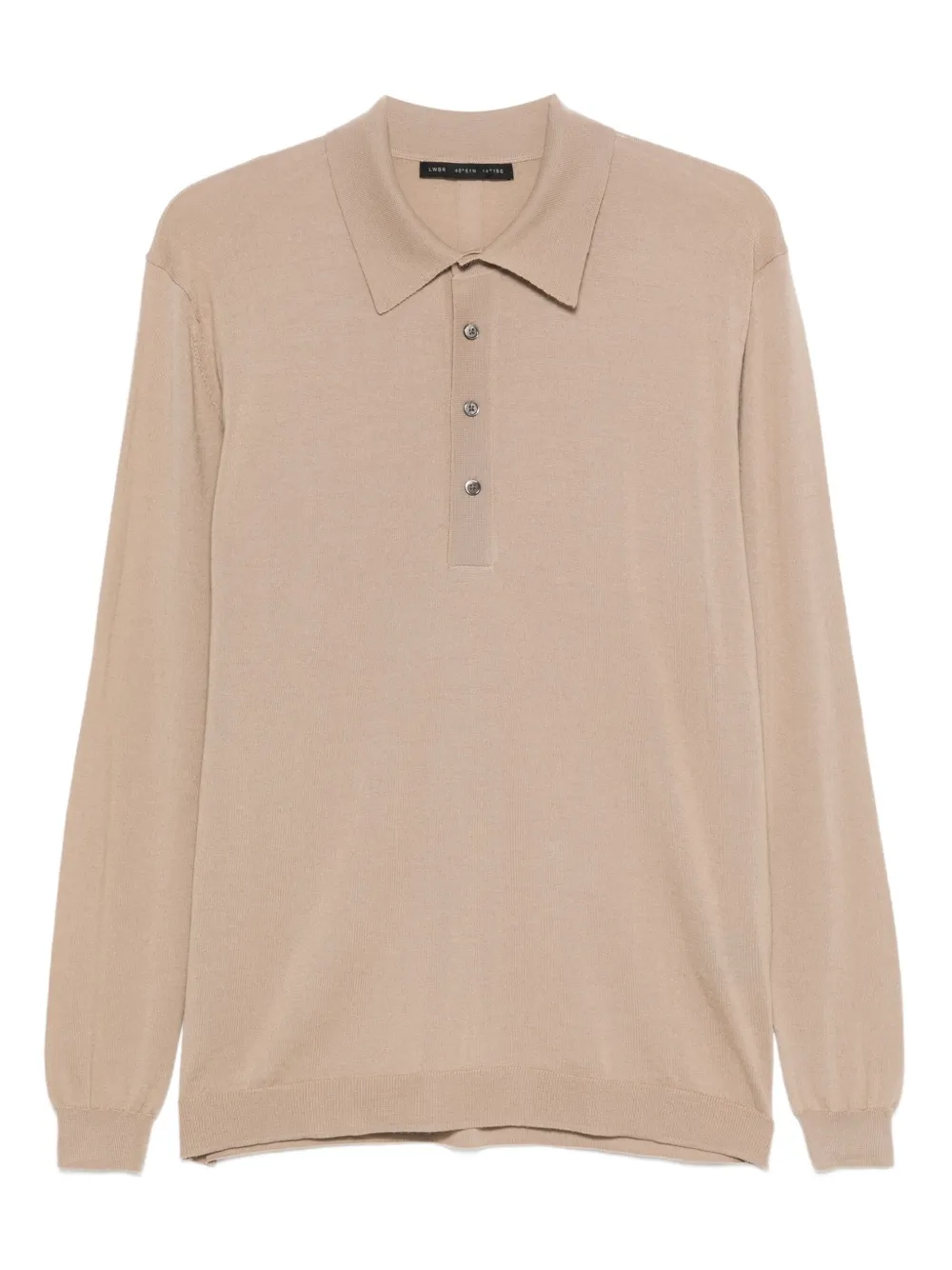 Low Brand long-sleeved buttoned polo shirt | Neutrals | Image 1