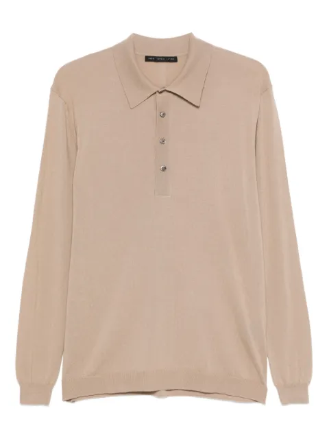 Low Brand long-sleeved buttoned polo shirt