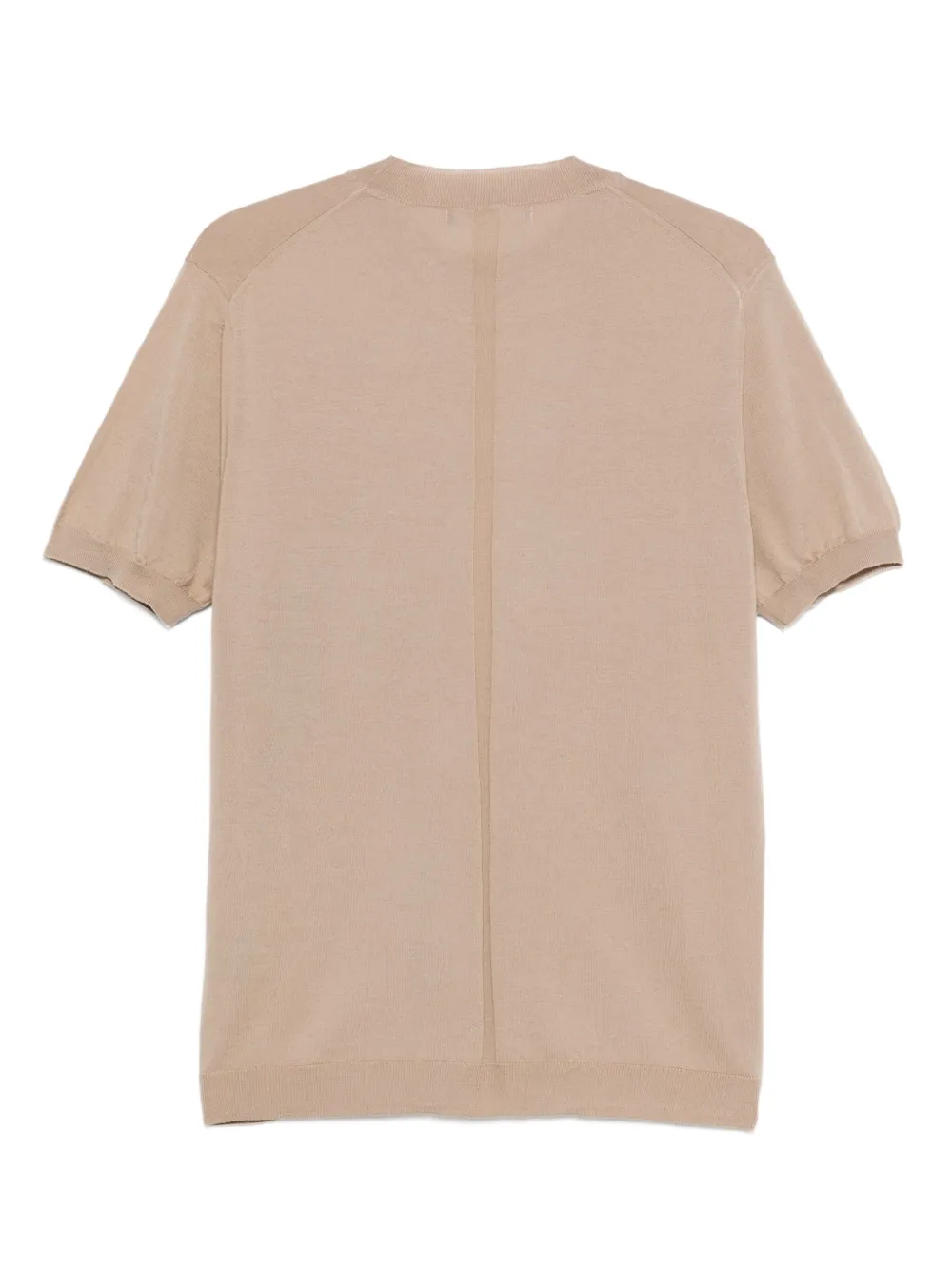 Low Brand T-shirt met ronde hals - Beige