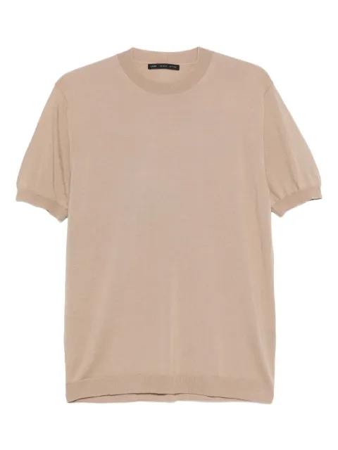 Low Brand playera con cuello redondo