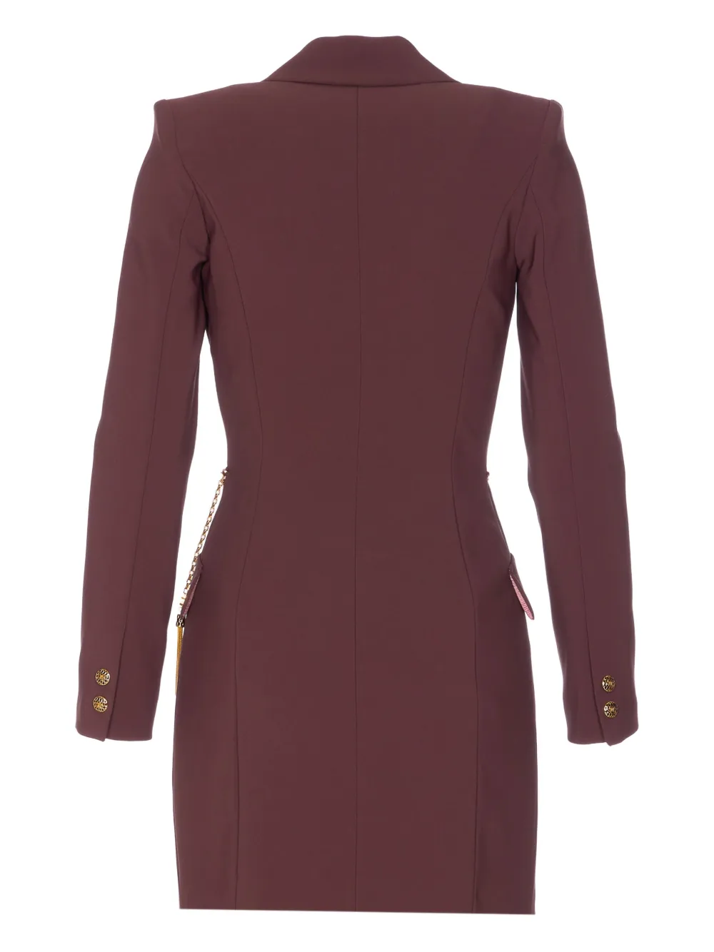 Elisabetta Franchi double-breasted buttoned dress - Paars