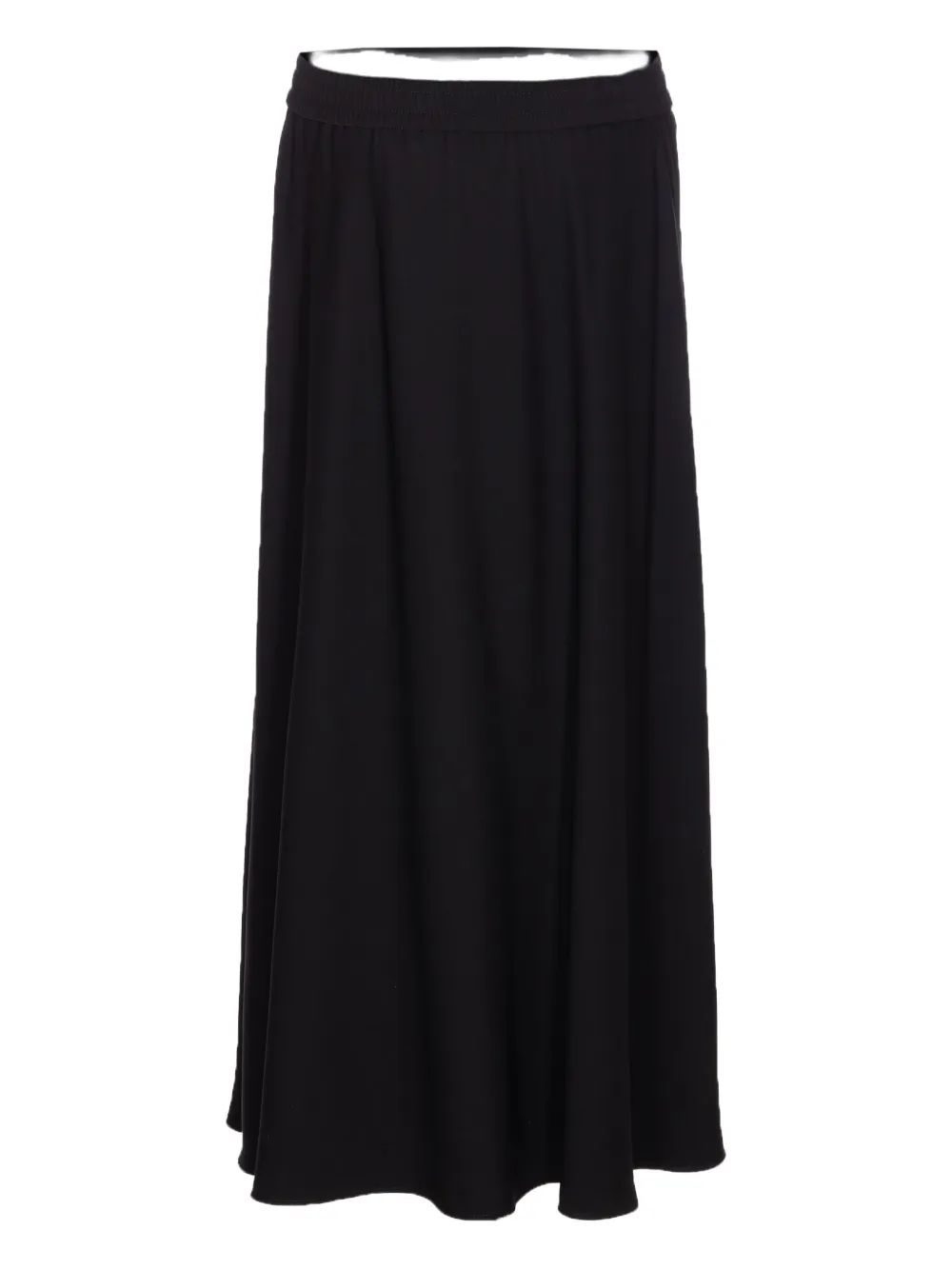 Herno matte crepe satin maxi skirt - Zwart